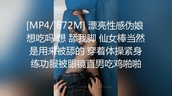 [MP4/ 672M] 漂亮性感伪娘 想吃吗 想 舔我脚 仙女棒当然是用来被舔的 穿着体操紧身练功服被眼镜直男吃鸡啪啪